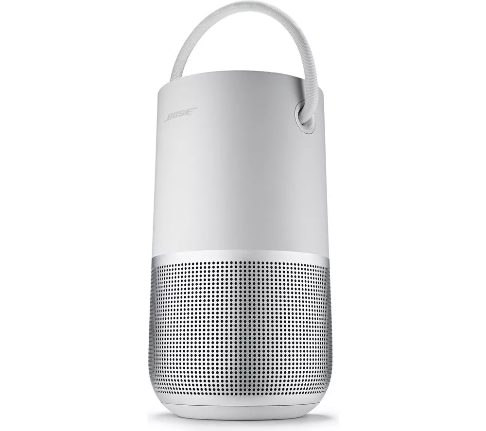 BOSE Portable Wireless Multi-room Home Smart Speaker with Google Assistant & Amazon Alexa - Silver