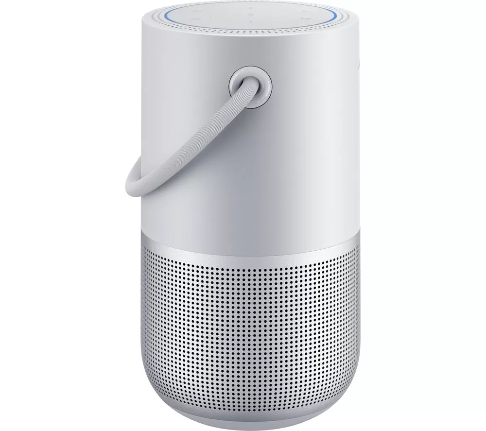 BOSE Portable Wireless Multi-room Home Smart Speaker with Google Assistant & Amazon Alexa - Silver