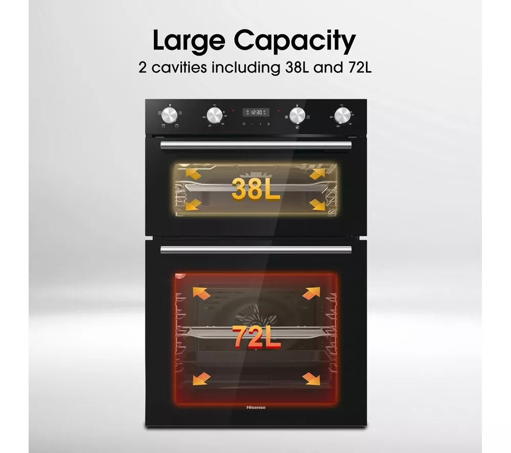 HISENSE BID95211BGUK Electric Double Oven - Black