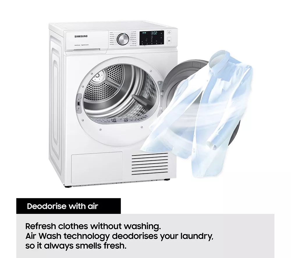 SAMSUNG Series 5 ecobubble WD80TA046BX EU 8 kg Washer Dryer - Graphite