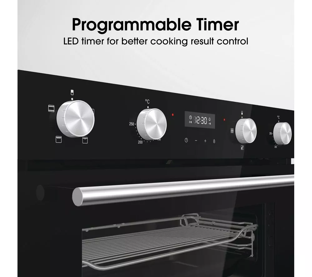 HISENSE BID75211BGUK Electric Built-under Double Oven - Black