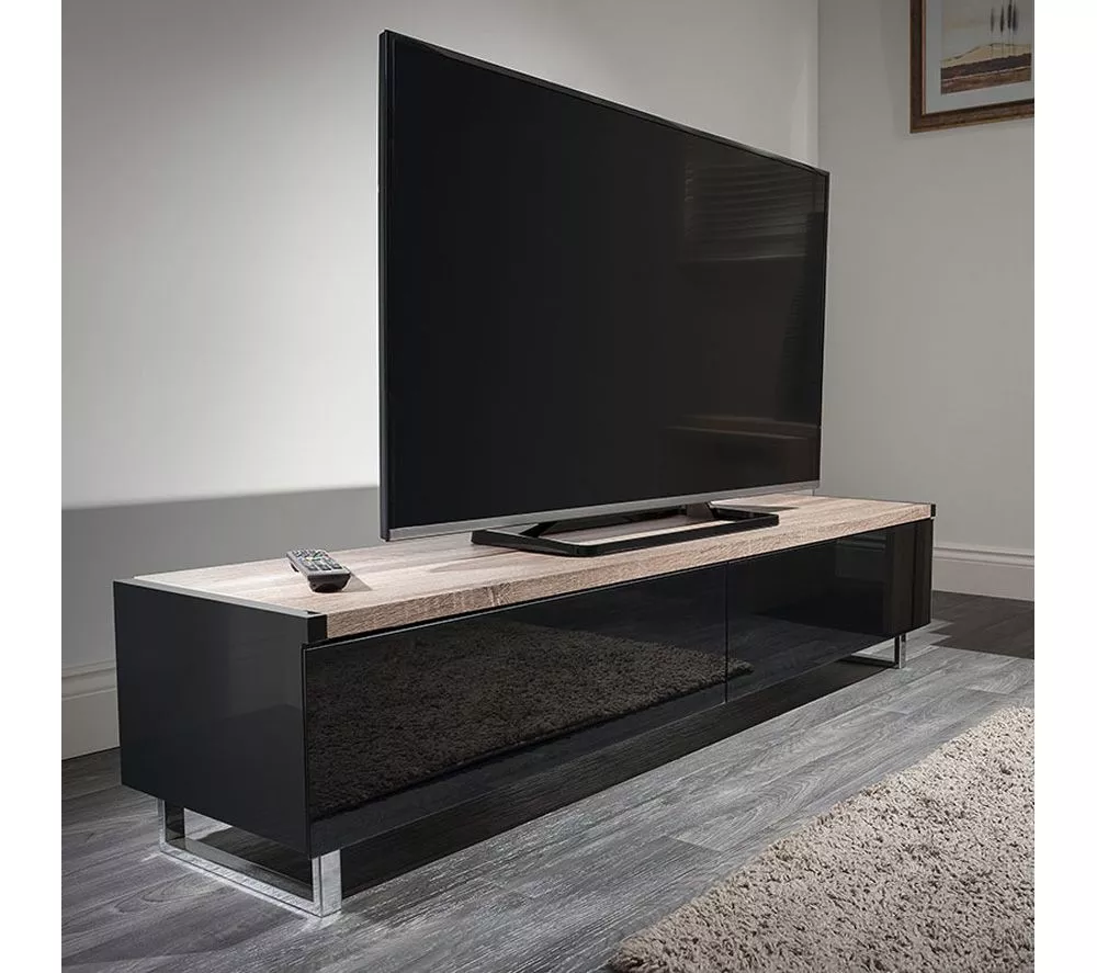 AVF Panorama PM160LOGO 1600 mm TV Stand – Grey Oak