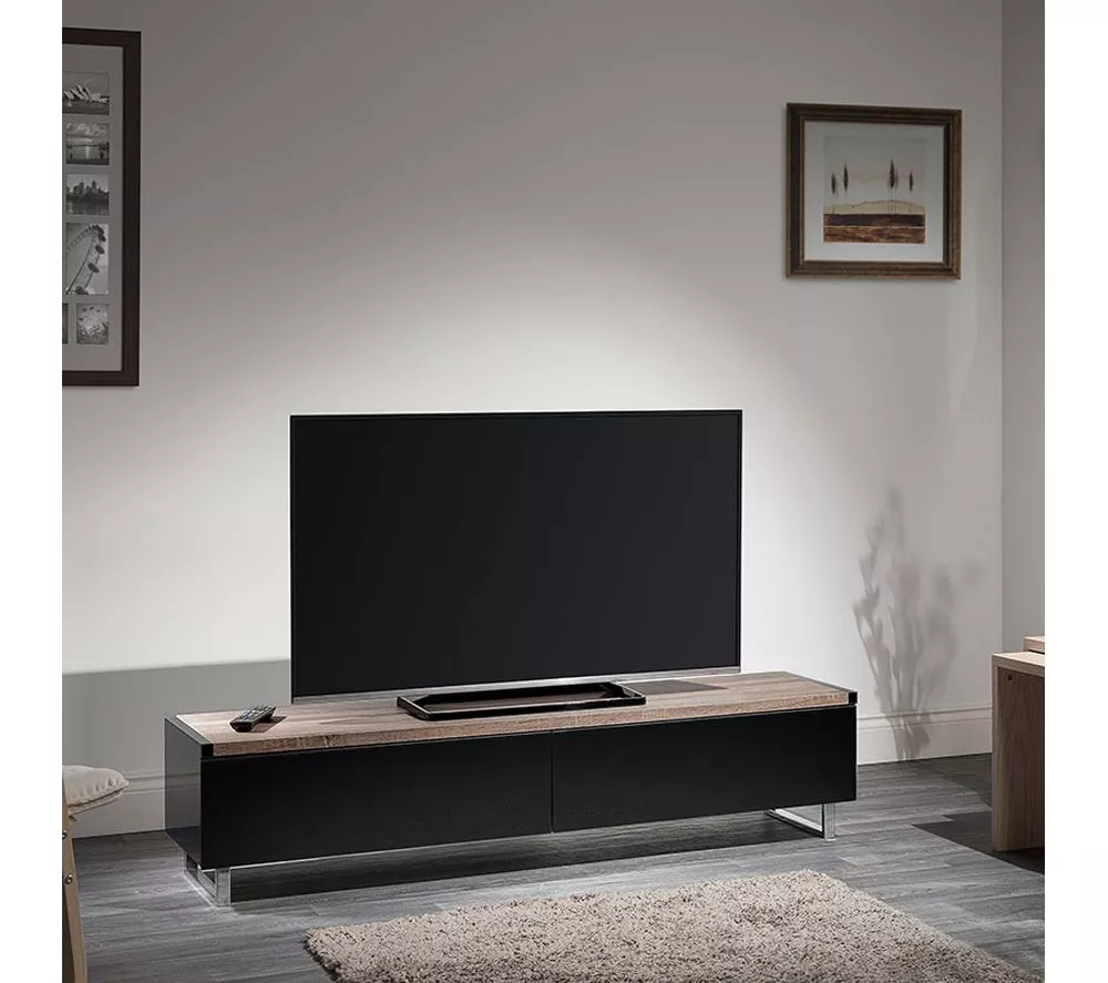 AVF Panorama PM160LOGO 1600 mm TV Stand – Grey Oak