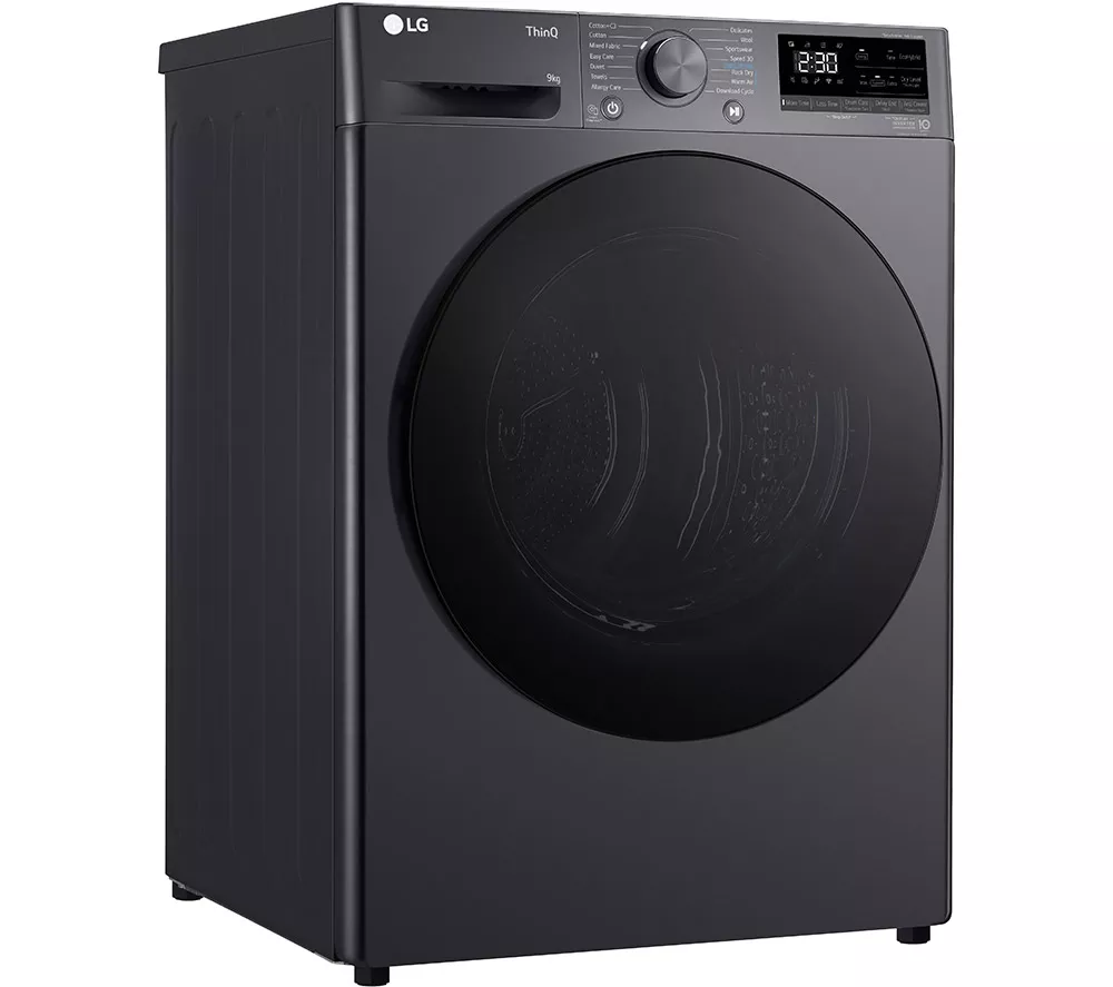 LGE V7 DUAL Dry FDV709GN WiFi-enabled 9 kg Heat Pump Tumble Dryer - Slate Grey