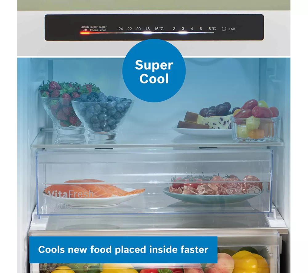 BOSCH Series 4 KGN362LDFG 70 30 Fridge Freezer - Inox