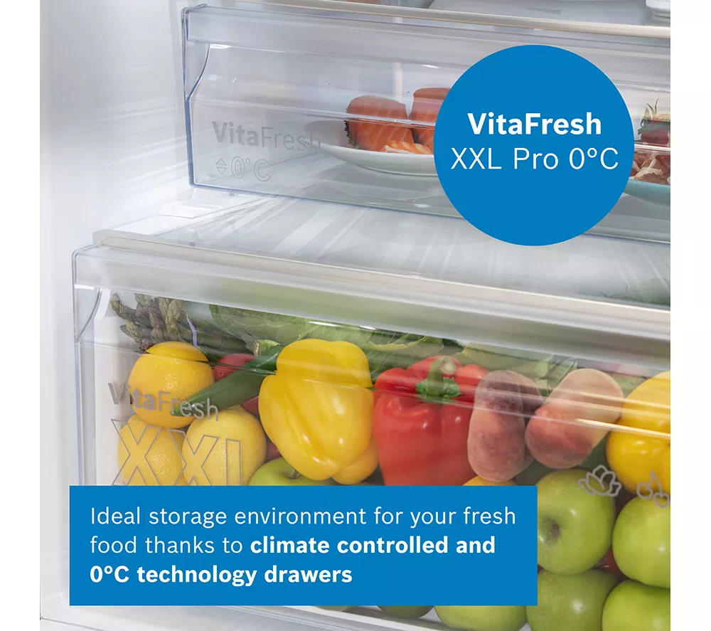 BOSCH Series 4 KGN362LDFG 70 30 Fridge Freezer - Inox