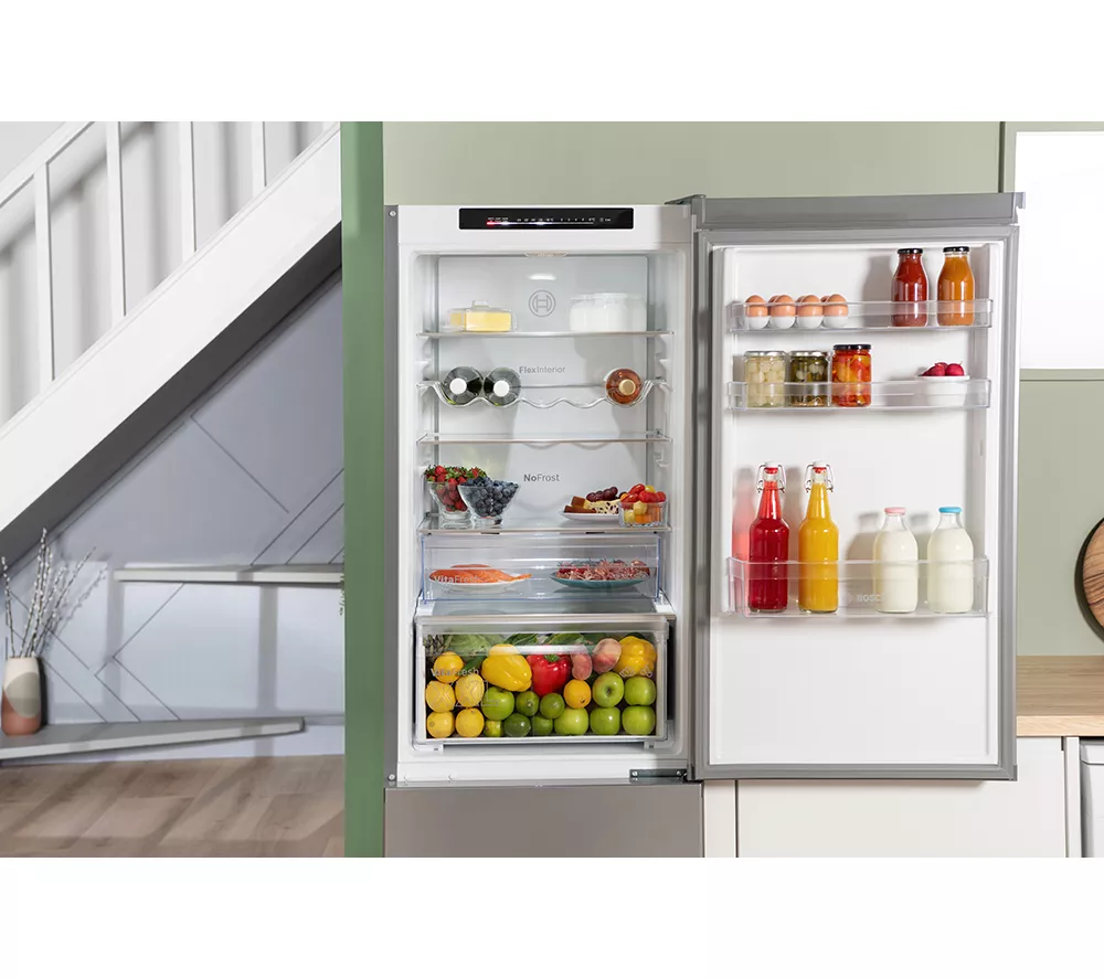 BOSCH Series 4 KGN362LDFG 70 30 Fridge Freezer - Inox
