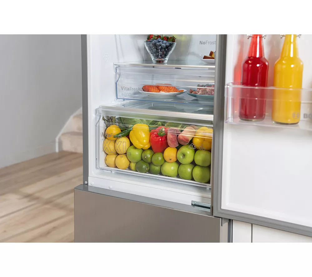 BOSCH Series 4 KGN362LDFG 70 30 Fridge Freezer - Inox