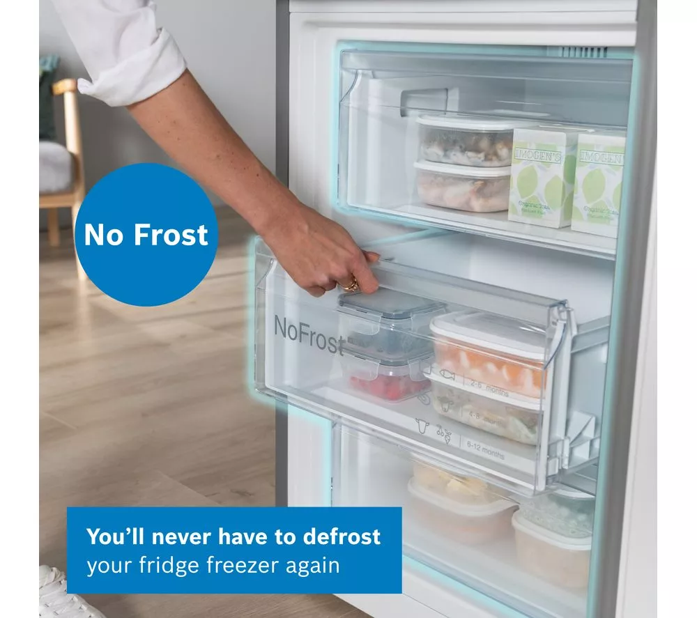 BOSCH Series 4 KGN392LDFG 70 30 Fridge Freezer - Inox