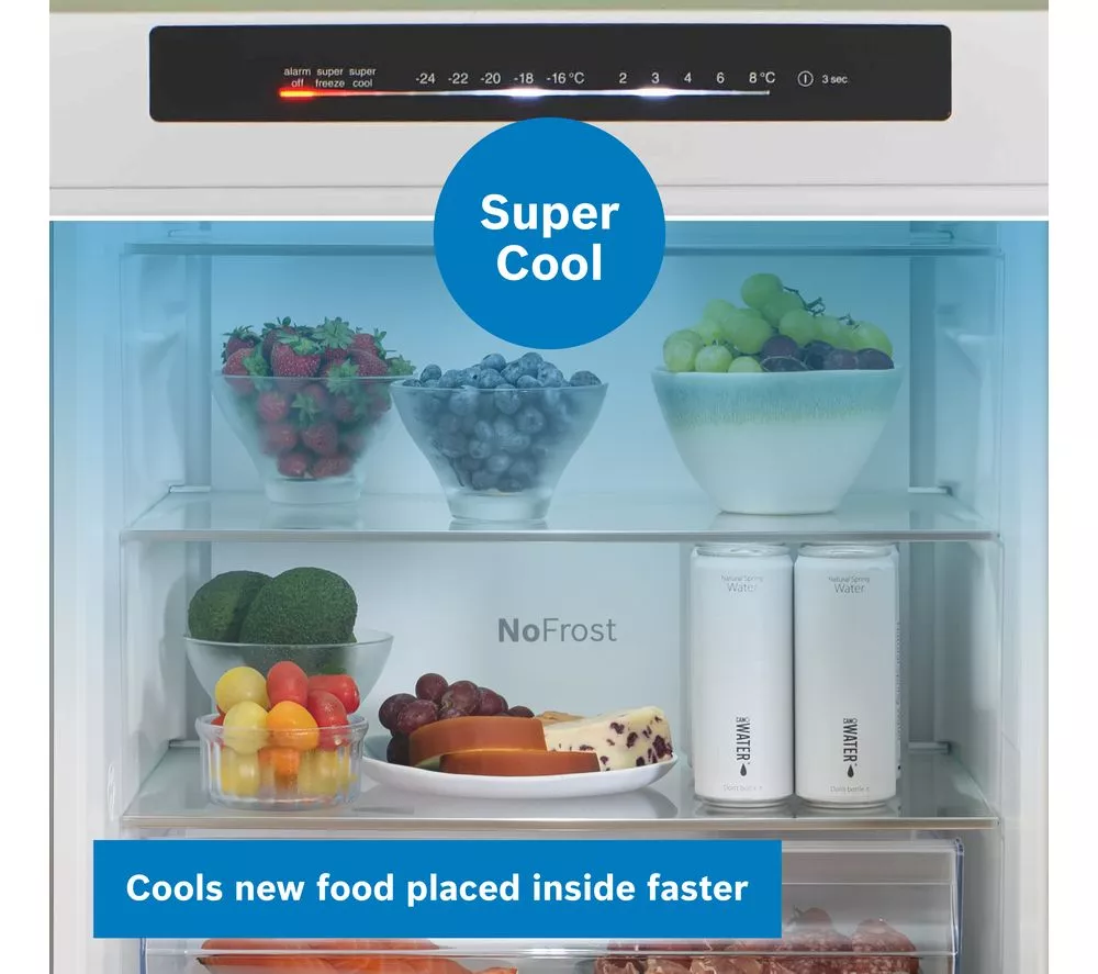 BOSCH Series 4 KGN392LDFG 70 30 Fridge Freezer - Inox