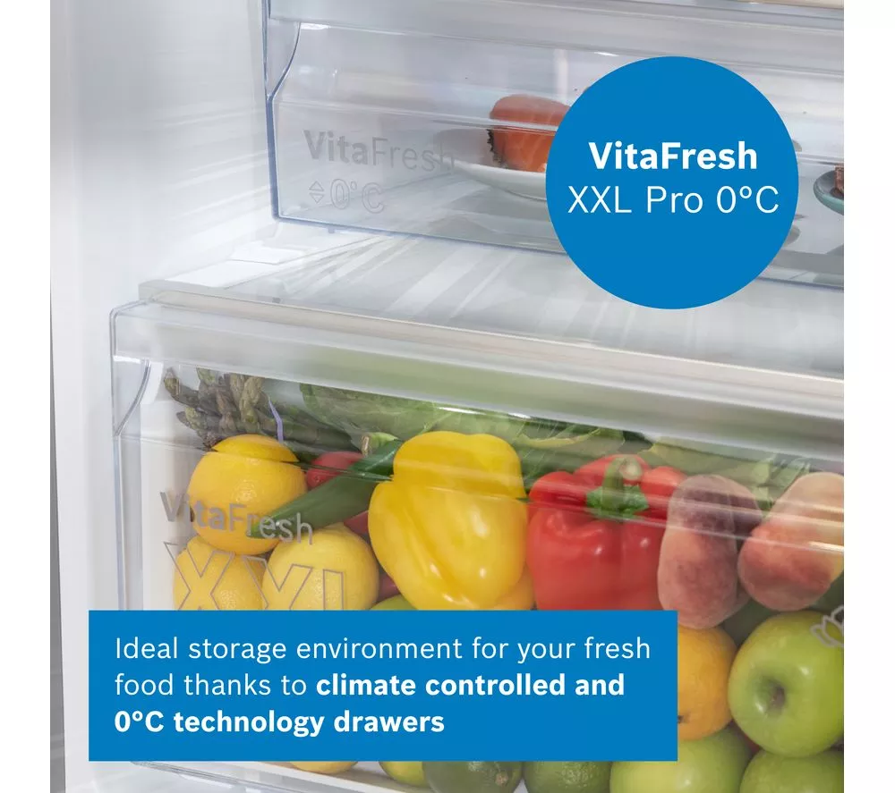 BOSCH Series 4 KGN392LDFG 70 30 Fridge Freezer - Inox