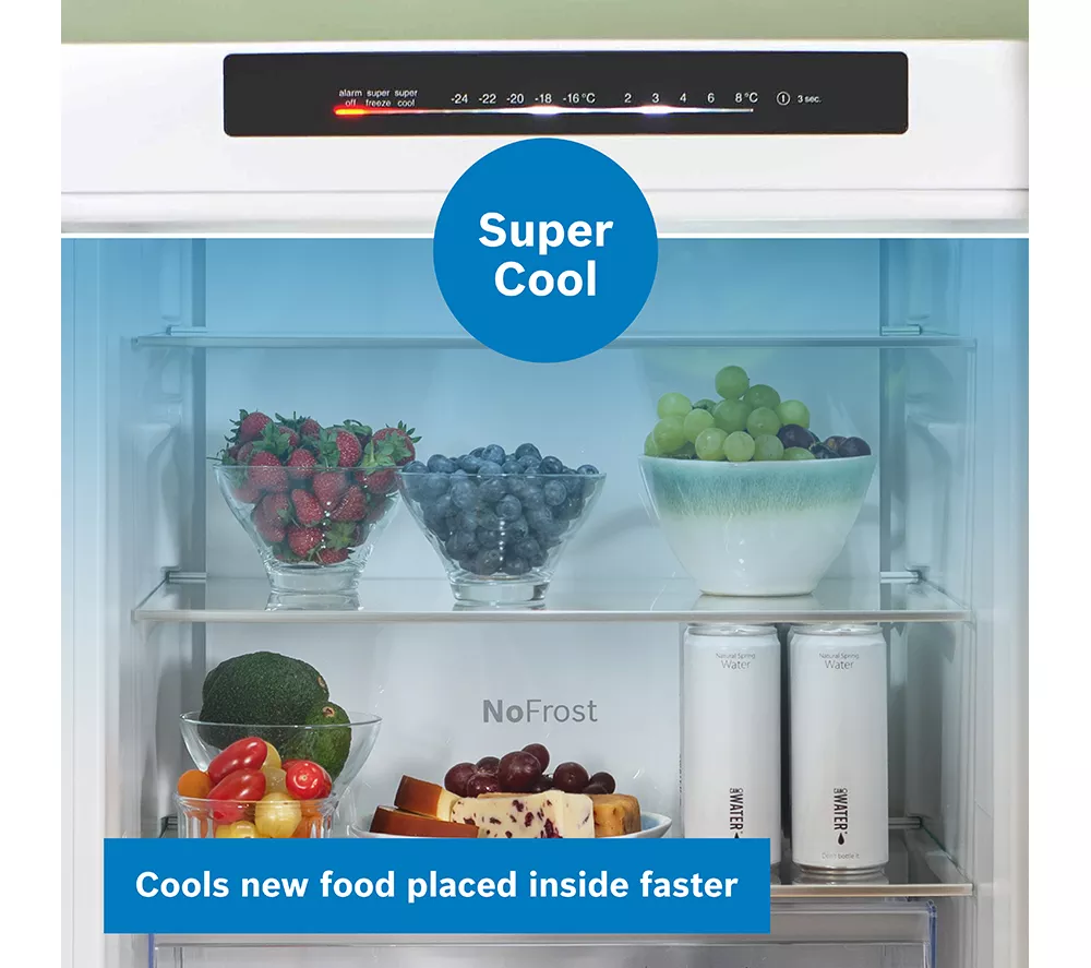 BOSCH Series 4 KGN392WDFG 70 30 Fridge Freezer - White