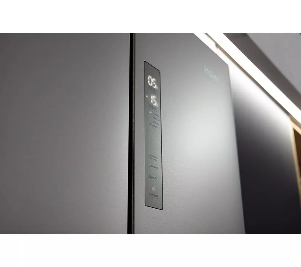 HAIER HFR5719ENMP Fridge Freezer - Platinum Inox