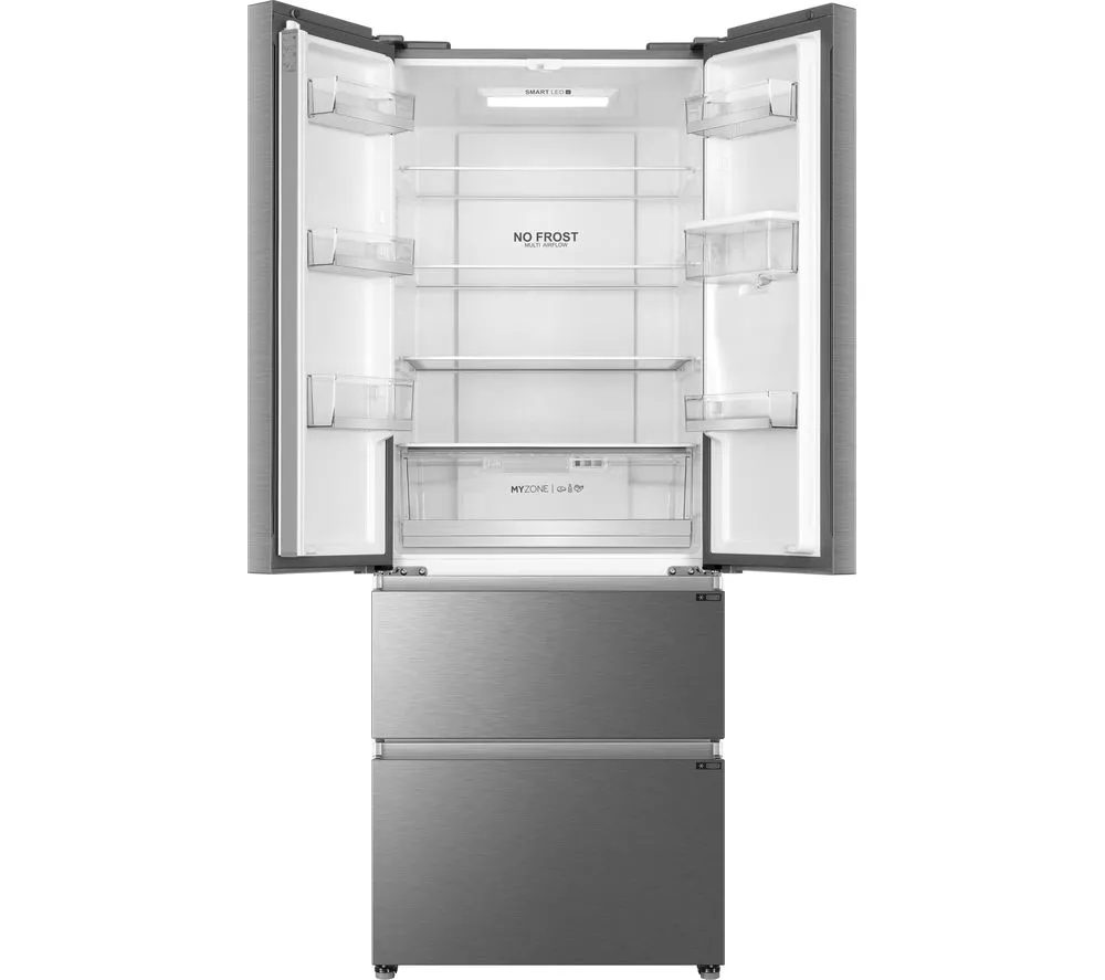 HAIER HFR5719EWMP Fridge Freezer - Platinum Inox