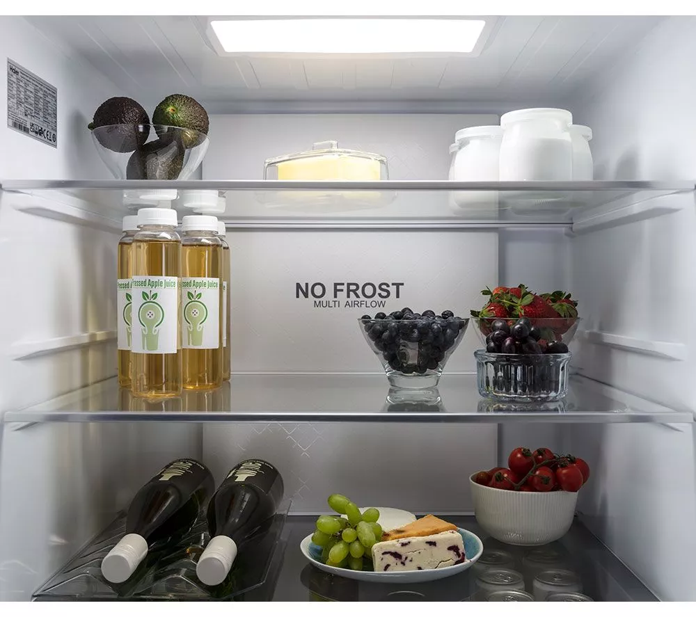 HAIER HFR5719EWMP Fridge Freezer - Platinum Inox