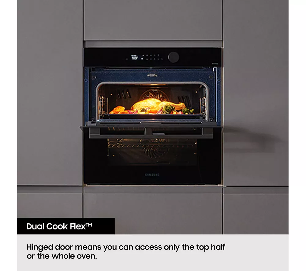 SAMSUNG Series 4 Dual Cook Flex NV7B45305AK U4 Electric Smart Oven - Clean Black