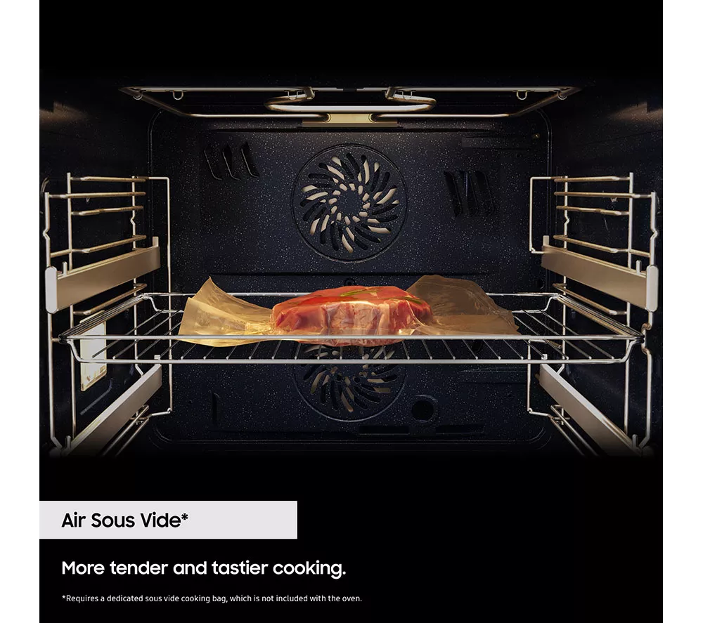 SAMSUNG Series 4 Dual Cook Flex NV7B45305AK U4 Electric Smart Oven - Clean Black