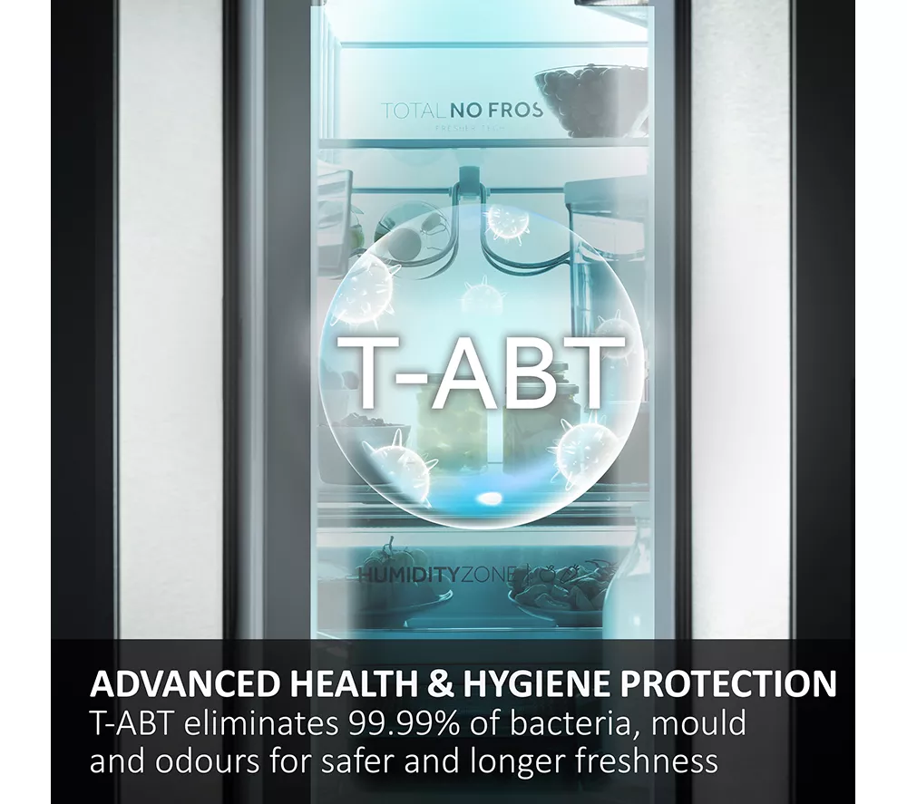 HAIER HCR5919EHMP Fridge Freezer - Platinum Inox