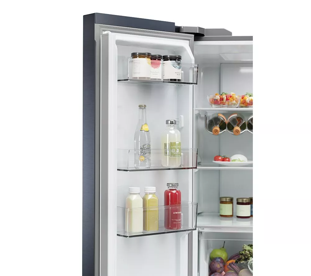 HAIER HCR5919EHMP Fridge Freezer - Platinum Inox