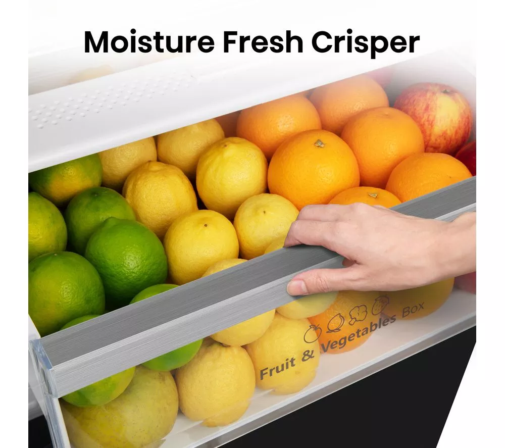 HISENSE RB435N4BFE 60 40 Fridge Freezer - Black Stainless Steel