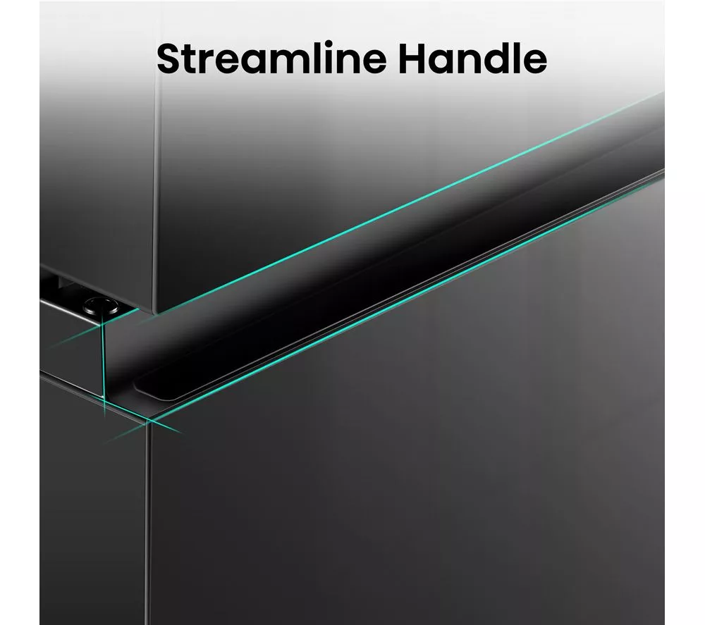 HISENSE RB435N4BFE 60 40 Fridge Freezer - Black Stainless Steel