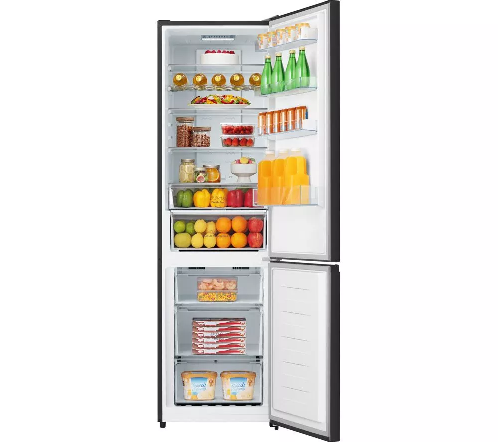 HISENSE RB435N4BFE 60 40 Fridge Freezer - Black Stainless Steel