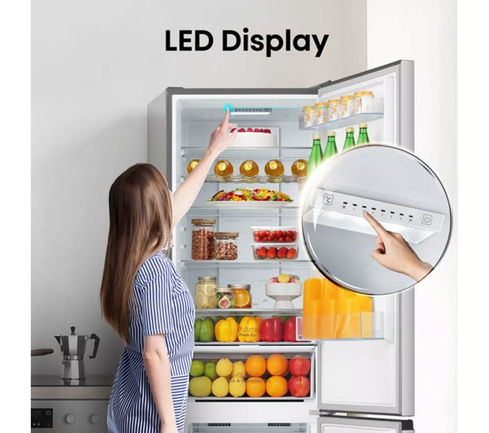 HISENSE RB435N4BCE 60 40 Fridge Freezer - Stainless Steel