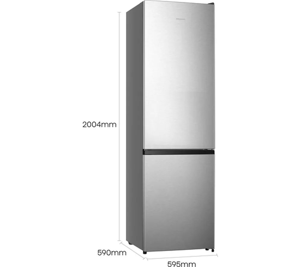HISENSE RB435N4BCE 60 40 Fridge Freezer - Stainless Steel