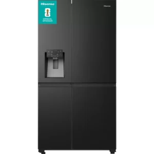 HISENSE PureFlat RS818N4TFE American-Style Smart Fridge Freezer - Black Stainless Steel
