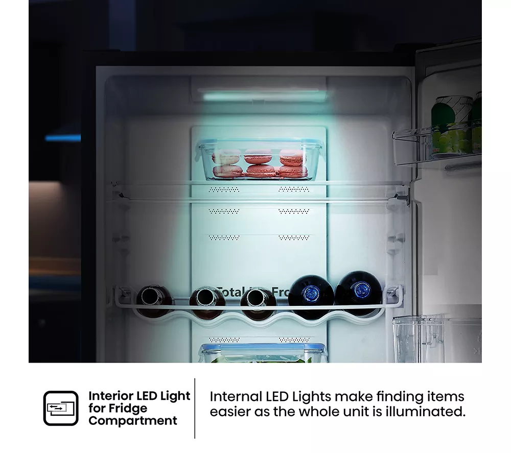 HISENSE RB327N4BBE 50 50 Fridge Freezer - Black & Steel