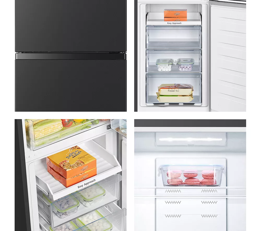 HISENSE RB327N4BBE 50 50 Fridge Freezer - Black & Steel