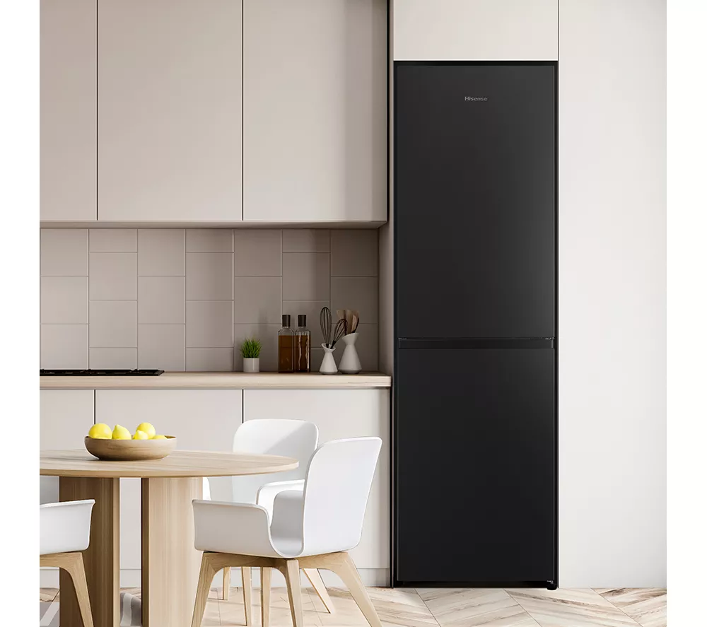 HISENSE RB327N4BBE 50 50 Fridge Freezer - Black & Steel