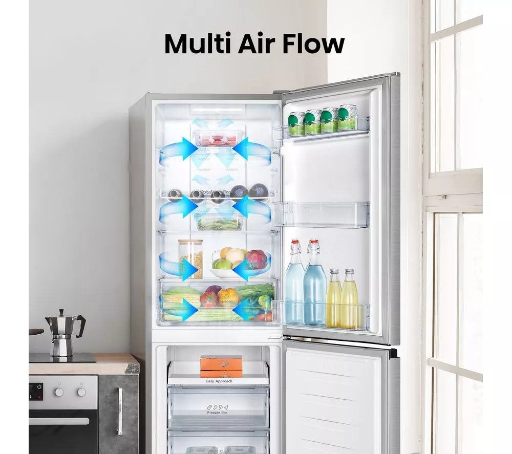 HISENSE RB327N4BCE 50 50 Fridge Freezer - Stainless Steel