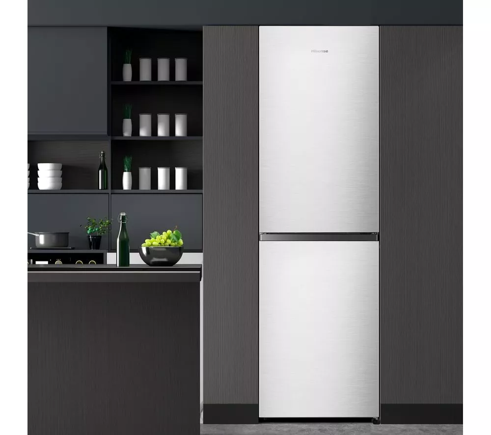 HISENSE RB327N4BCE 50 50 Fridge Freezer - Stainless Steel