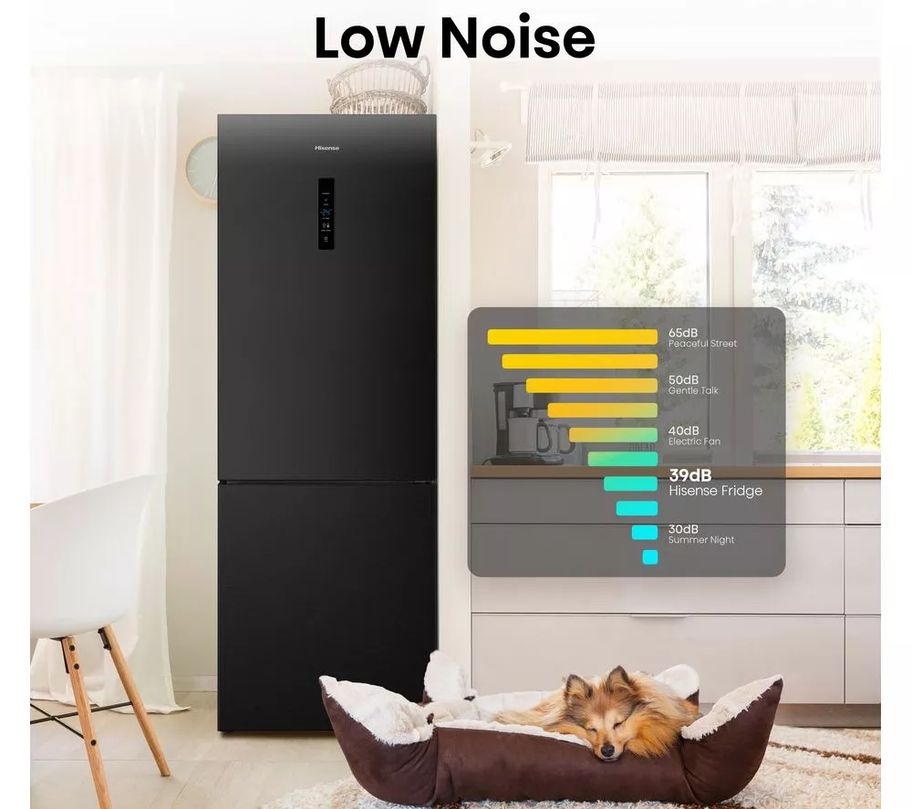 HISENSE RB645N4BFE 60 40 Fridge Freezer - Black