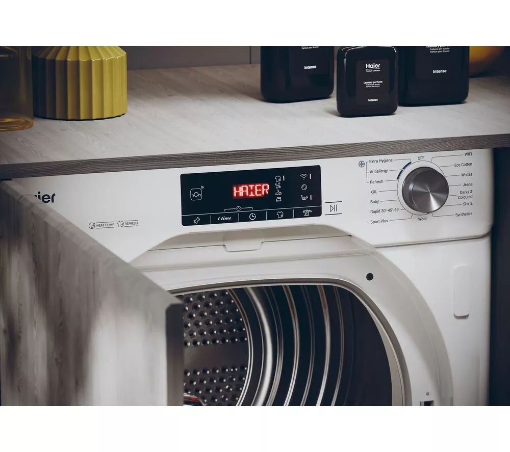 HAIER Series 4 HDBI H7A2TBEX-80 Integrated WiFi-enabled 7 kg Heat Pump Tumble Dryer