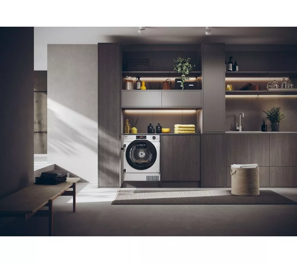 HAIER Series 4 HDBI H7A2TBEX-80 Integrated WiFi-enabled 7 kg Heat Pump Tumble Dryer