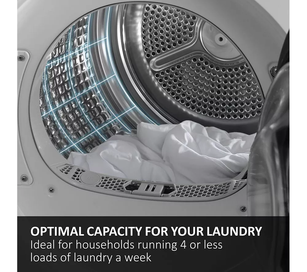 HAIER Series 4 HDBI H7A2TBEX-80 Integrated WiFi-enabled 7 kg Heat Pump Tumble Dryer