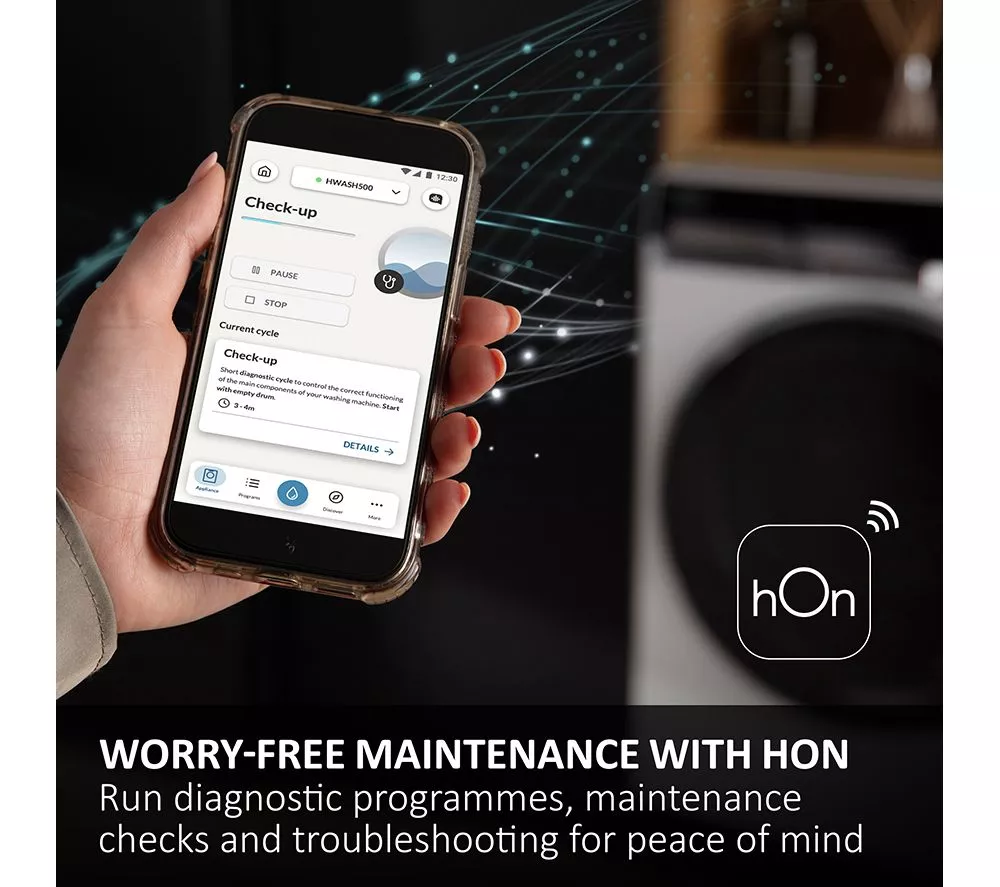 HAIER Series 4 HDBI H7A2TBEX-80 Integrated WiFi-enabled 7 kg Heat Pump Tumble Dryer