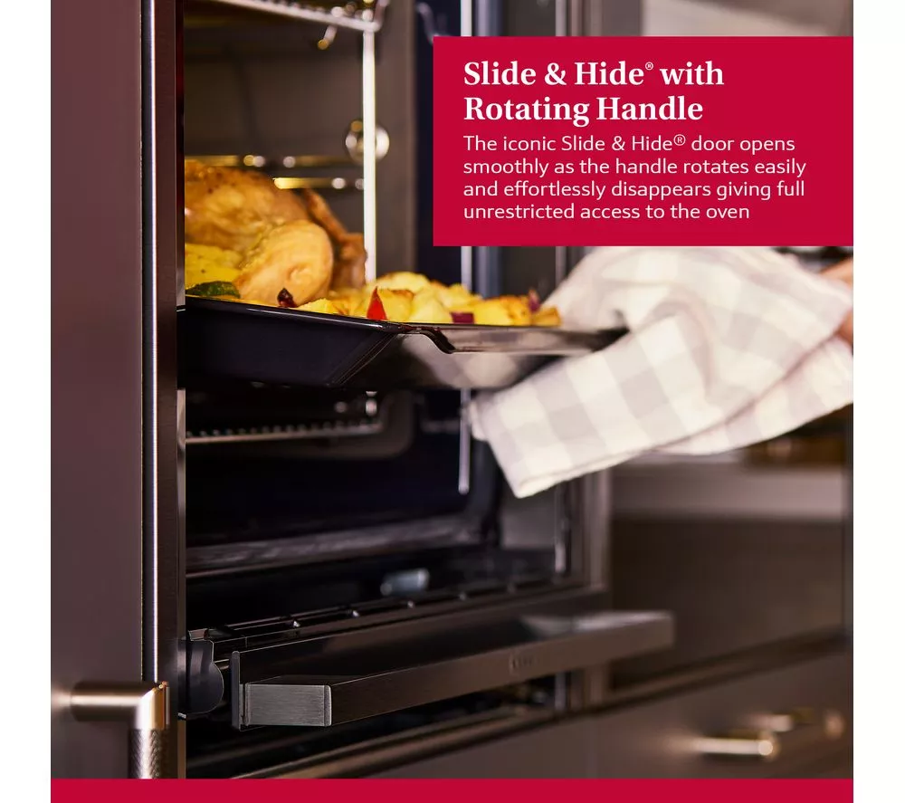 NEFF N70 Slide&Hide B54CR71N0B Electric Pyrolytic Smart Oven - Stainless Steel