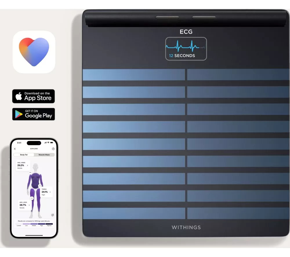 WITHINGS Body Scan Smart Scale - Black
