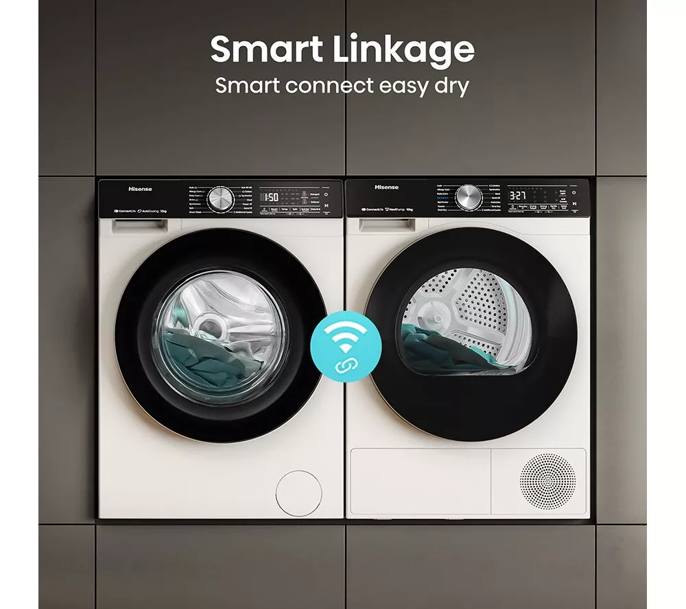 HISENSE 5S Series Auto Dosing WF5S1245BW WiFi-enabled 12 kg 1400 Spin Washing Machine - White