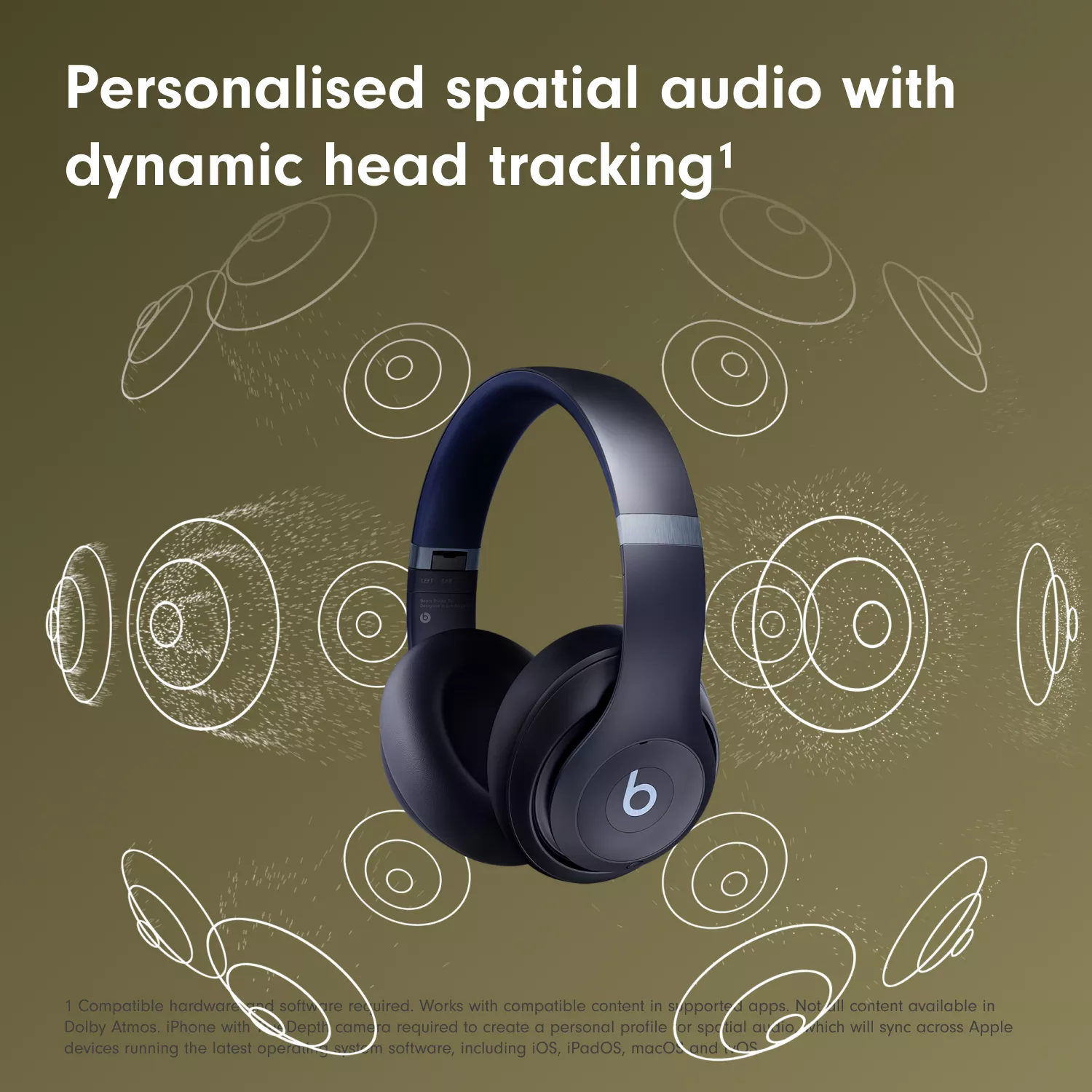 BEATS Studio Pro Wireless Bluetooth Noise-Cancelling Headphones - Navy