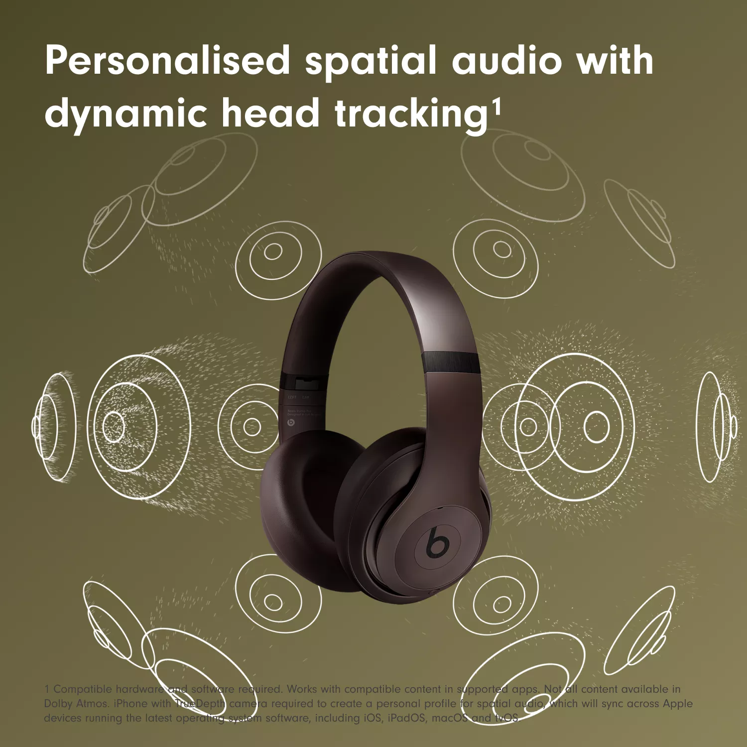 BEATS Studio Pro Wireless Bluetooth Noise-Cancelling Headphones - Deep Brown