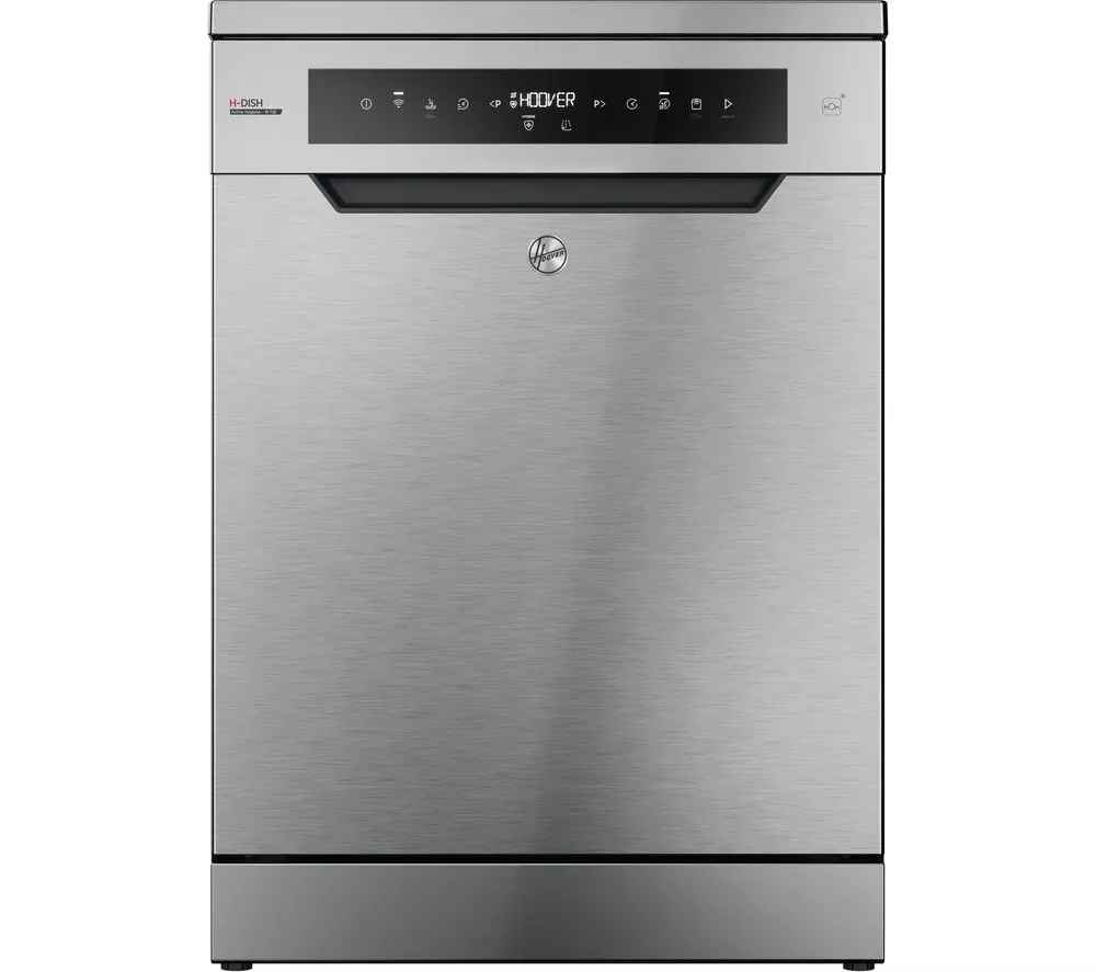 HOOVER H-Dish 700 H6F6B4S1PXUK-80 Full-size WiFi-enabled Dishwasher - Grey