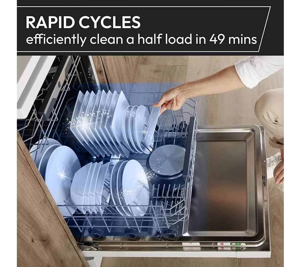 HOOVER H-Dish 600 H6F 6B4S1PWUK-80 Full-size WiFi-enabled Dishwasher - White