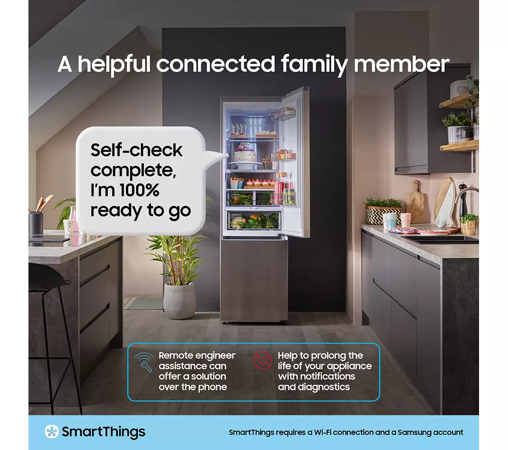 SAMSUNG Series 6 SpaceMax RB34C632EBN EU Smart 65 35 Fridge Freezer - Black