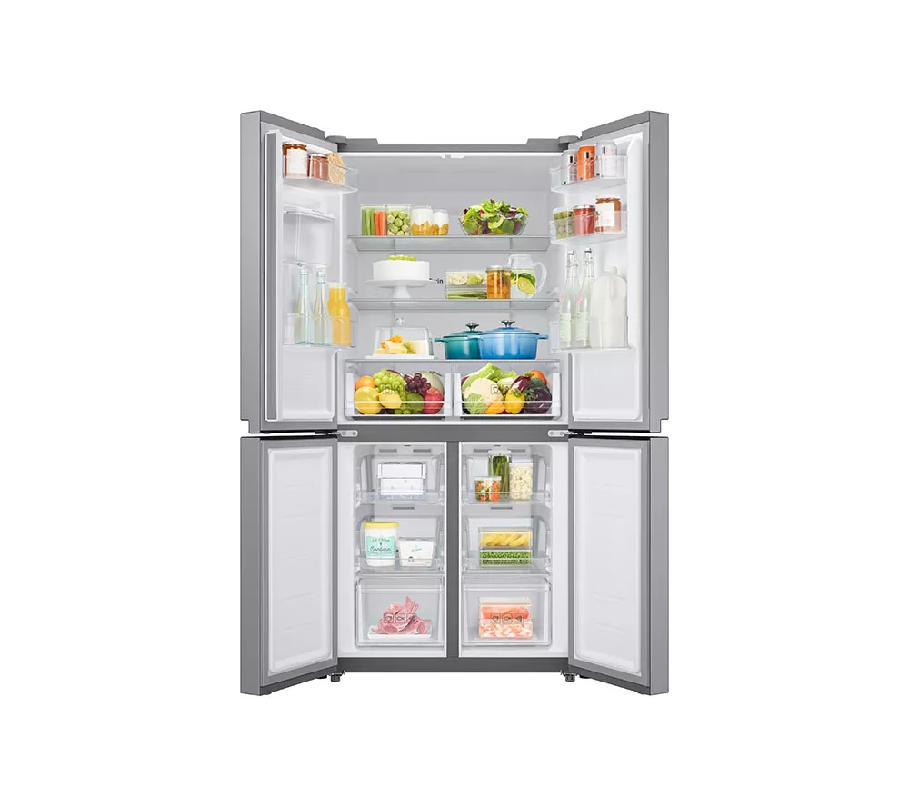 SAMSUNG Twin Cooling Plus RF48A401EM9 EU Fridge Freezer - Gentle Silver Matt