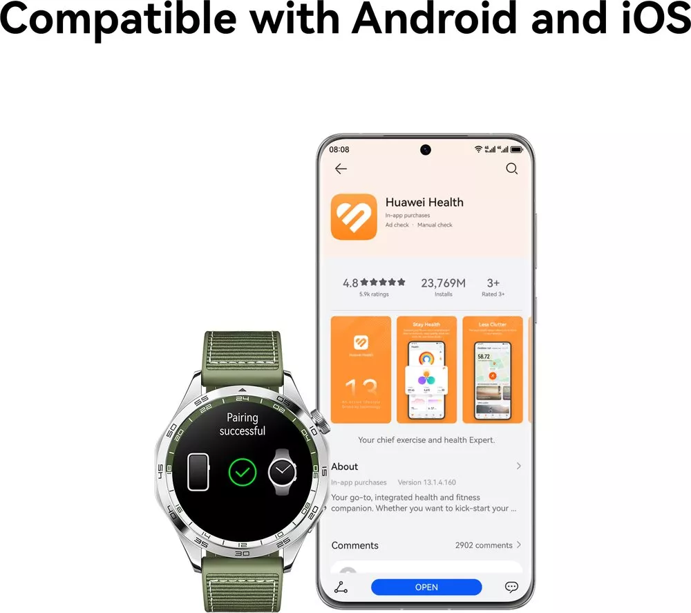 HUAWEI Watch GT 4 - Stainless Steel 46 mm