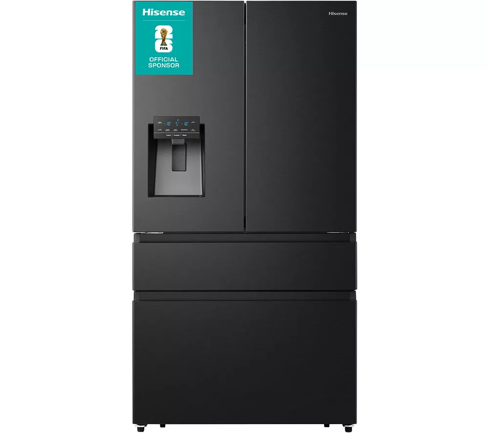 HISENSE PureFlat RF728N4SBFE Smart Fridge Freezer - Black Stainless Steel